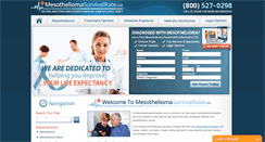 Desktop Screenshot of mesotheliomasurvivalrate.net